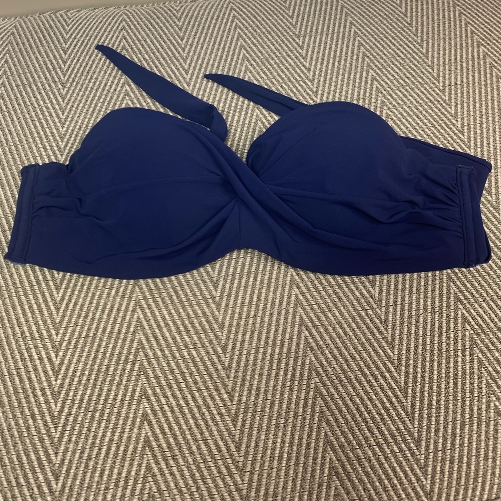 PILYQ navy bikini top